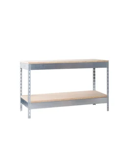 SIMONRACK - Etabli simonwork basic 2 901890-2 galvanisé/bois galva/bois 900x1800x900 - simonrack