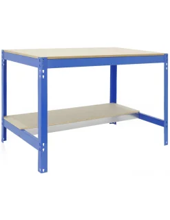 SIMONRACK - Etabli simonwork bt0 1500x600 bleu/bois bleu/bois 842x1510x610 - simonrack