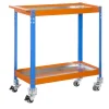 SIMONRACK - Etabli simonwork wagon 2/400 metalic bleu/orang/gal bleu/orange/galva 1030x900x400 - simonrack