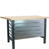 SIMONRACK - Etabli simonwork bt6 mdf 5box 1800x750 antracite/bois antracite/mdf 865x1800x750 - simonrack