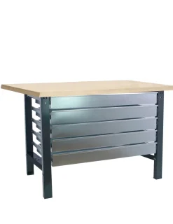 SIMONRACK - Etabli simonwork bt6 mdf 5box 1800x750 antracite/bois antracite/mdf 865x1800x750 - simonrack
