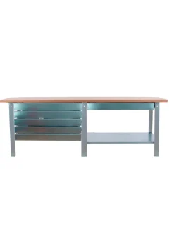 SIMONRACK - Etabli simonwork bt6 pro tandem laminate 6box 2100 gr/hêtre gris/hêtre 865x2100x750 - simonrack