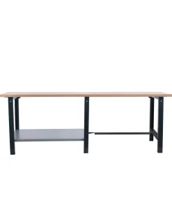 SIMONRACK - Etabli simonwork bt6 pro tandem laminate 2100 antracite/h antracite/hêtre 865x2100x750 - simonrack
