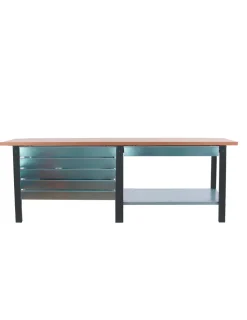 SIMONRACK - Etabli simonwork bt6 pro tandem laminate 6box 2100 ant/hêtre antracite/hêtre 865x2100x750 - simonrack