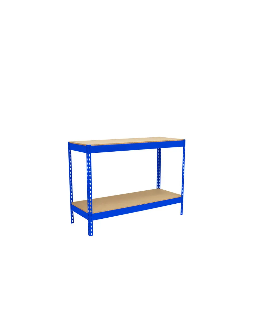 SIMONRACK - Etagère basse banc de travail simonwork basic 2 902145-2 bleu/bois - 900x2100x450 400kg - simonrack