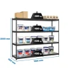 SIMONRACK - Etagère charge lourde ecoforte 1206-4 metal antracite/galva - 2000x1200x600 400kg - simonrack