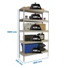 SIMONRACK - Etagère charge lourde ecoforte 1806-5 chipboard galva/bois - 2000x1800x600 400kg - simonrack
