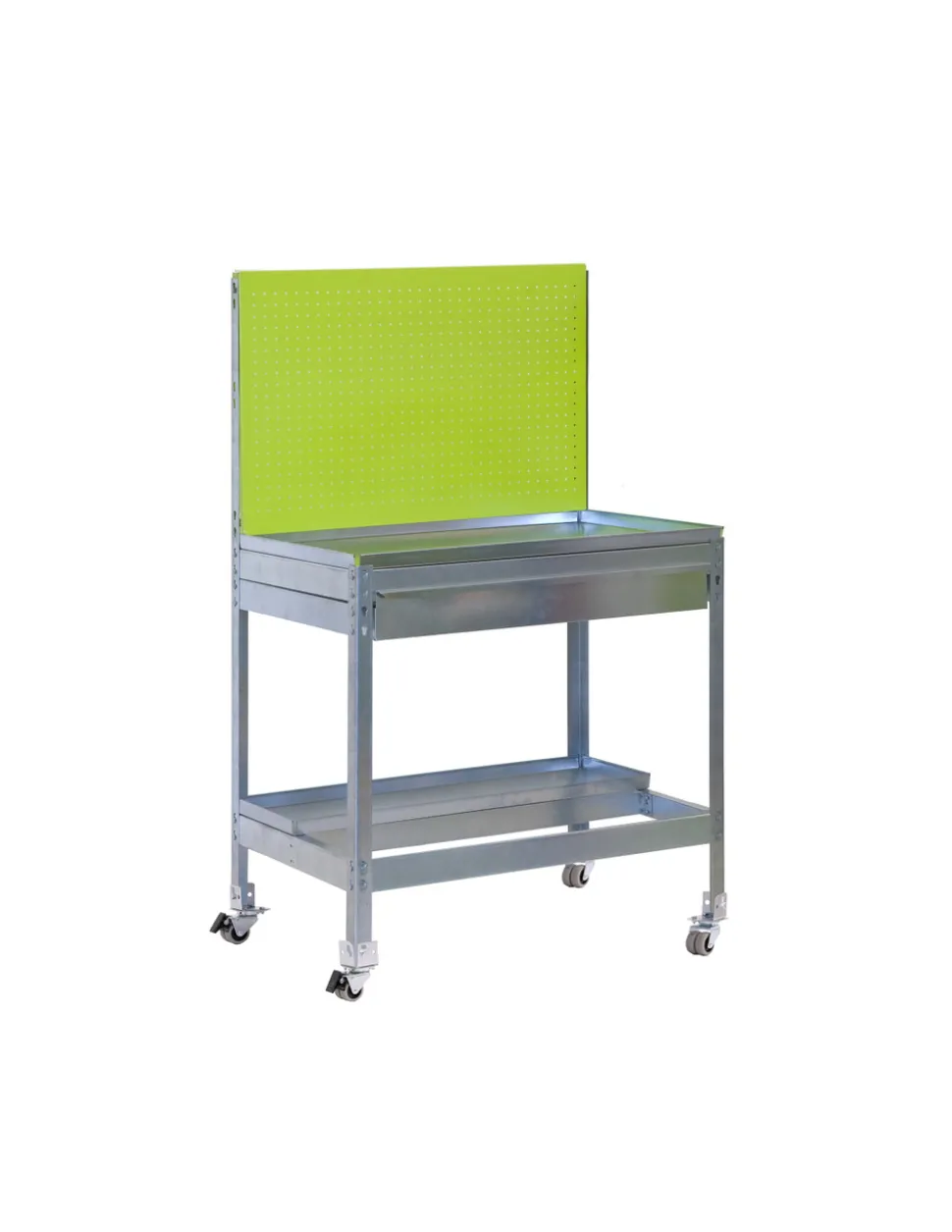 SIMONRACK - Etagère chariot simongarden bt2 box mob. 1200x400 vert/galva galva/vert 1520x1200x400 - simonrack