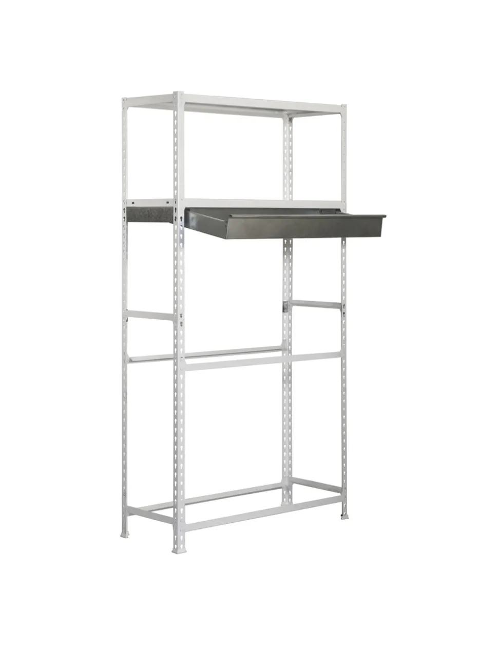 SIMONRACK - Etagère garage simongarage box megaplus 4/400 blanc blanc 2000x1200x400 - simonrack