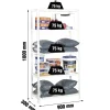 SIMONRACK - Etagère légère métallique avec vis advantage 5/300 blanc - 1800x900x300 75kg - simonrack