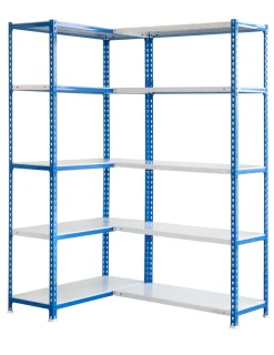 SIMONRACK - Etagère légère sans vis simoncorner 1800x900x300 bleu/blanc bleu/blanc 1800x900x300 - simonrack