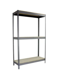SIMONRACK - Etagère sans vis simonforte 2104-3 chipboard gris/bois gris 2000x2100x450 - simonrack