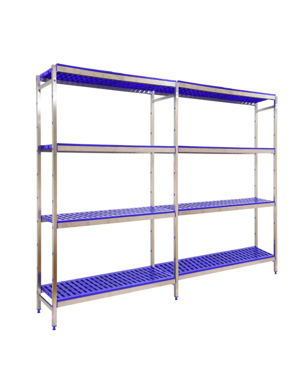 SIMONRACK - Etagère sans vis simoninox initial 4pp/2000x2490x500 a.inox/bleu 2000x2490x500 - simonrack