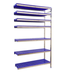 SIMONRACK - Etagère sans vis simoninox aditiooranl 7pp/2000x860x500 a.inox/bleu 2000x860x500 - simonrack