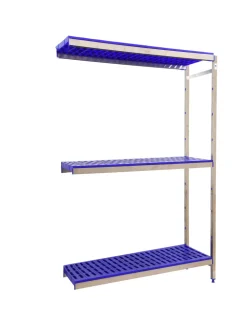 SIMONRACK - Etagère sans vis simoninox aditiooranl 3pp/2000x1260x500 a.inox/bleu 2000x1260x500 - simonrack