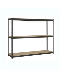 SIMONRACK - Etagère sans vis simonforte 2407-3 chipboard antracite/bois antracite/bois 2000x2400x750 - simonrack