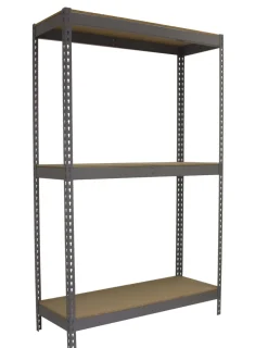 SIMONRACK - Etagère sans vis ecoforte 1206-3 chipboard gris/bois gris/bois 2000x1200x600 - simonrack