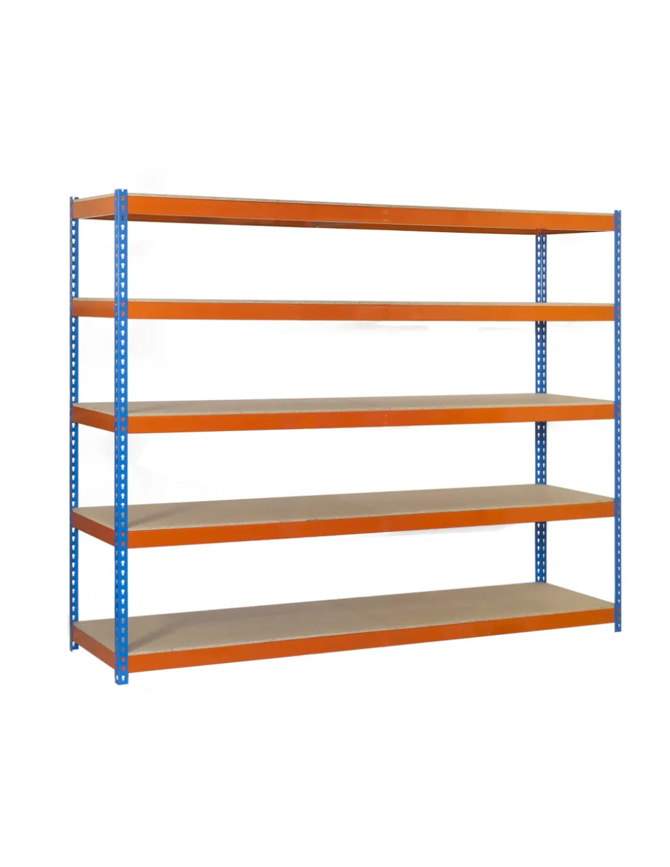 SIMONRACK - Etagère sans vis ecoforte 1204-5 chipboard galva/bois galva/bois 2000x1200x450 - simonrack