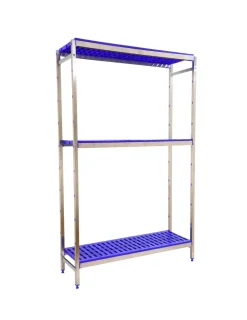 SIMONRACK - Etagère sans vis simoninox initial 3pp/1600x1660x400 a.inox/bleu 1600x1660x400 - simonrack