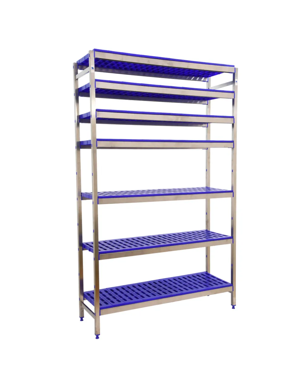 SIMONRACK - Etagère sans vis simoninox initial 7pp/2000x1260x400 a.inox/bleu 2000x1260x400 - simonrack