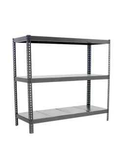 SIMONRACK - Etagère sans vis simonforte 2409-3 metal gris/galva gris/galva 2000x2400x900 - simonrack