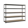SIMONRACK - Etagère sans vis simonforte 2407-5 chipboard antracite/bois antracite/bois 2000x2400x750 - simonrack