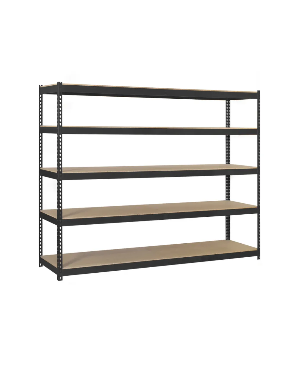 SIMONRACK - Etagère sans vis simonforte 2407-5 chipboard antracite/bois antracite/bois 2000x2400x750 - simonrack