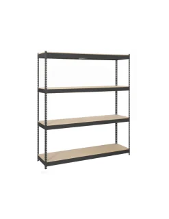SIMONRACK - Etagère sans vis ecoforte 1207-4 chipboard antracite/bois antracite/bois 2000x1200x750 - simonrack