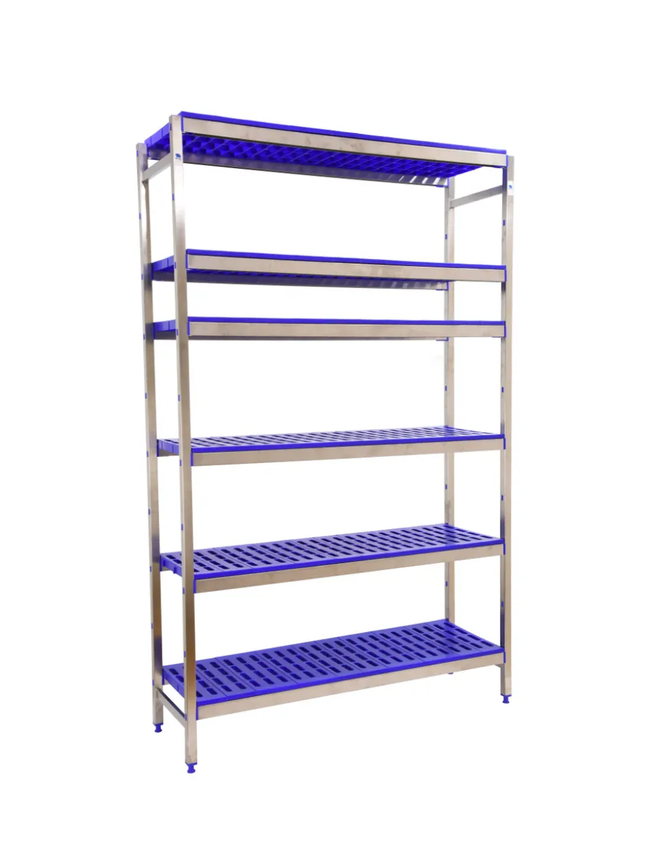 SIMONRACK - Etagère sans vis simoninox initial 6pp/2000x1660x400 a.inox/bleu 2000x1660x400 - simonrack