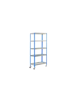 SIMONRACK - Etagère simongarden click mob. 5/400 bleu/galva bleu/galva 1875x900x400 - simonrack