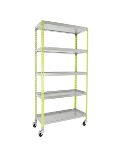 SIMONRACK - Etagère simongarden click mobile 5/300 vert/galva vert/galva 1875x900x300 - simonrack