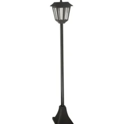SMART GARDEN - Lampadaire solaire - - metro - 20 lumens - noir - 130 x 18 cm