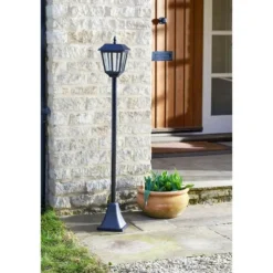 SMART GARDEN - Lampadaire solaire - - metro - 20 lumens - noir - 130 x 18 cm