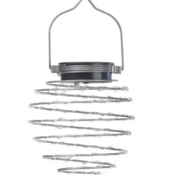 SMART GARDEN - Lanterne solaire spiralight - pack de 4 - contemporain - energie solaire - extérieur - gris