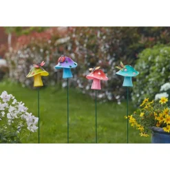 SMART GARDEN - Pique décorative Champignons H.57cm - Plusieurs coloris disponibles