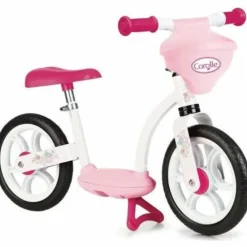 SMOBY - Draisienne velo - smoby - corolle - rose - 2 roues - porte-poupon intégré