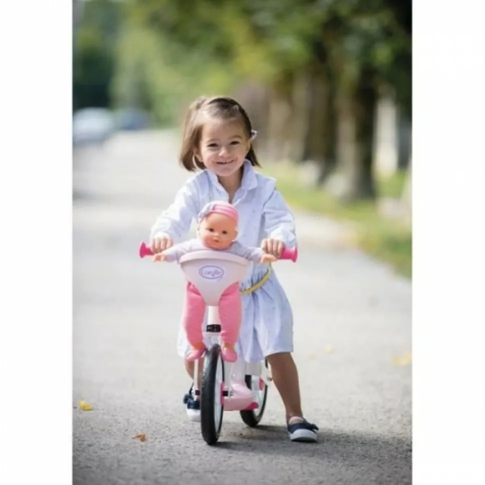 SMOBY - Draisienne velo - smoby - corolle - rose - 2 roues - porte-poupon intégré