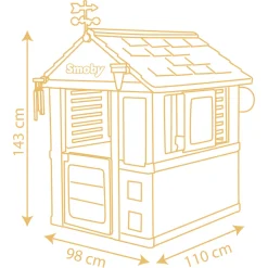 SMOBY - Maison de plein air pour enfant 4 saisons 110x98xH.143cm