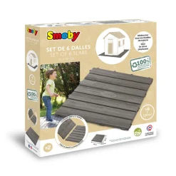 SMOBY - Set de 6 dalles 45x45 NEO JURA LODGE L 45.00 l 45.00 H 1.5 cm