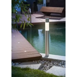 SOLAIREPRATIQUE - Borne solaire élégante pole light bi couleur