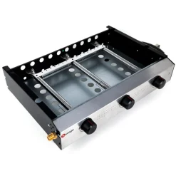 SOMAGIC - Somagic - plancha à gaz avec cuve et bâti en acier laqué