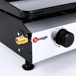SOMAGIC - Somagic - plancha à gaz avec cuve et bâti en acier laqué