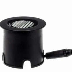 Spot de sol rond 0.5w 24v - small terra honey - noir