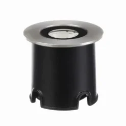 Spot de sol terra round aluminium 24v - 1w - noir