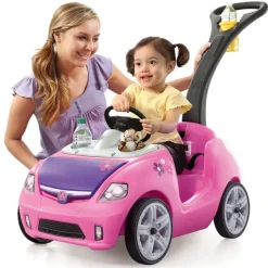STEP2 - Voiture à pousser pour enfants whisper ride ii rose
