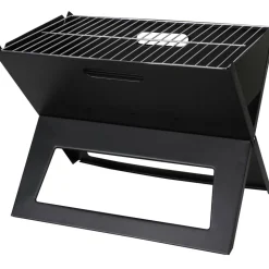 SUNNYDAYS - Barbecue à charbon pliable - l. 44,5 x l. 30,5 cm - noir
