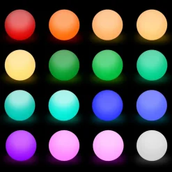 SWEEEK - Boule led 30cm - sphère décorative lumineuse. 16 couleurs. Ø 30 cm