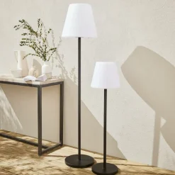 SWEEEK - Lampadaire extérieur 150 cm lampada xl led hybride . Lampe multicolore sur pied. Luminaire design à batterie. Solaire. Télécommandé