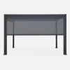 SWEEEK - Pergola bioclimatique gris anthracite – triomphe – 300x400cm. Aluminium. À lames orientables + store 400cm