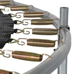 SWEEEK - Trampoline 250 cm. Gris. Avec filet de protection. Bâche. Filet pour chaussures. Kit d鈥檃ncrage